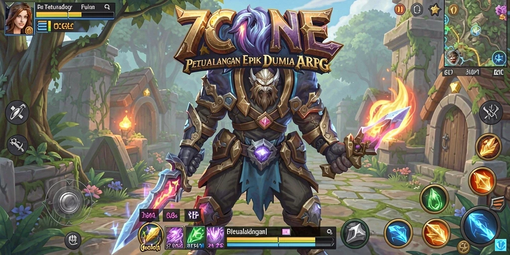 Tampilan menakjubkan dari gameplay ARPG 7CONE.