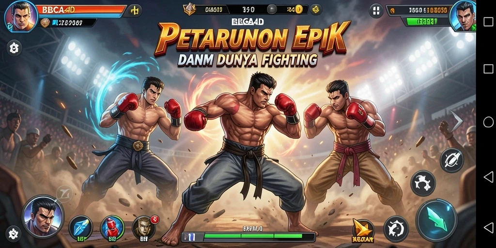 Tangkapan layar BBCA4D menampilkan aksi pertarungan yang intens.