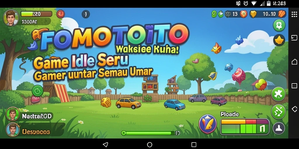 Tampilan gameplay <strong>FOMOTOTO</strong> yang menarik dan menyenangkan.
