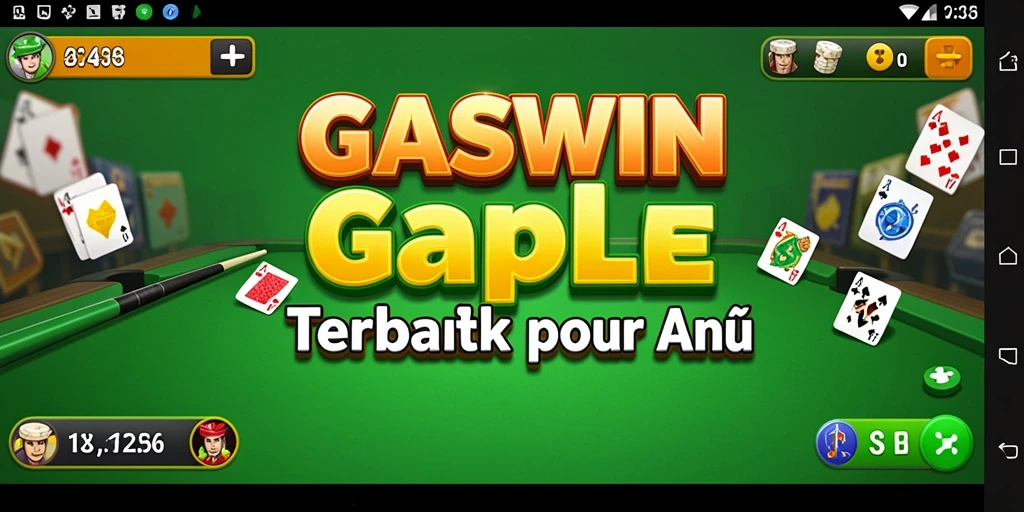 Screenshot gameplay GASWIN menunjukkan aksi seru permainan Gaple.