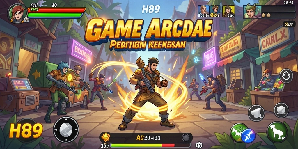 Tangkapan layar H89 yang menunjukkan gameplay penuh aksi dan tantangan.