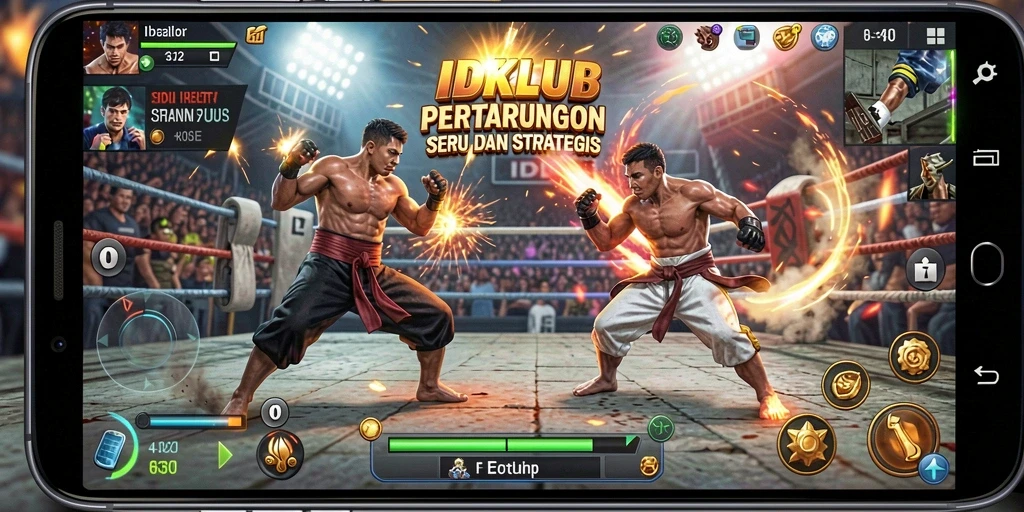 Tampilan menegangkan dari gameplay <strong>IDKLUB</strong> dengan aksi pertarungan yang seru.