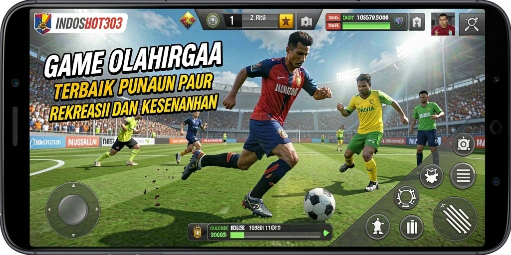 Screenshot gameplay <strong>INDOSLOT303</strong> dengan aksi olahraga yang penuh semangat.