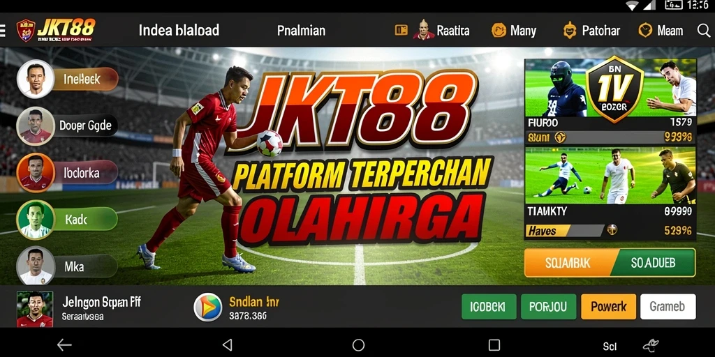 Tampilan gameplay taruhan olahraga yang menarik di JKT88.