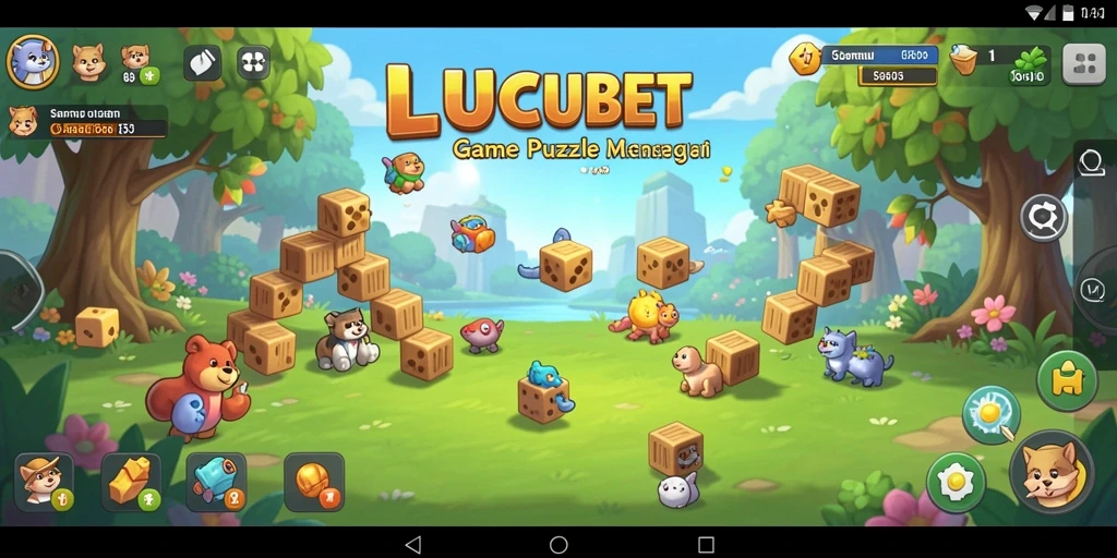 Tampilan gameplay <strong>LUCUBET</strong> yang menarik dengan berbagai teka-teki.