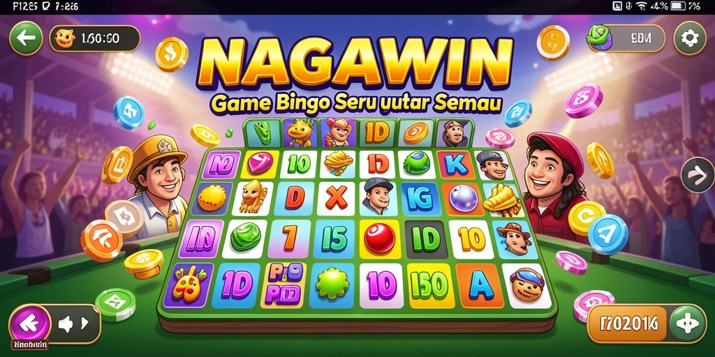 Screenshot gameplay NAGAWIN yang menampilkan keseruan bermain Bingo.
