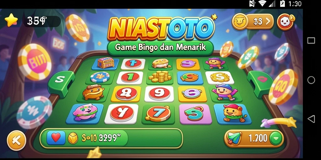 Screenshot gameplay NIASTOTO yang menampilkan keseruan Bingo.