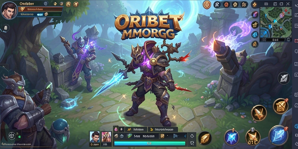 Screenshot gameplay ORIBET yang menampilkan aksi seru dalam MMORPG.