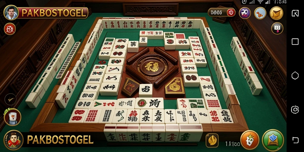 Tampilan gameplay Mahjong yang menarik di PAKBOSTOGEL.