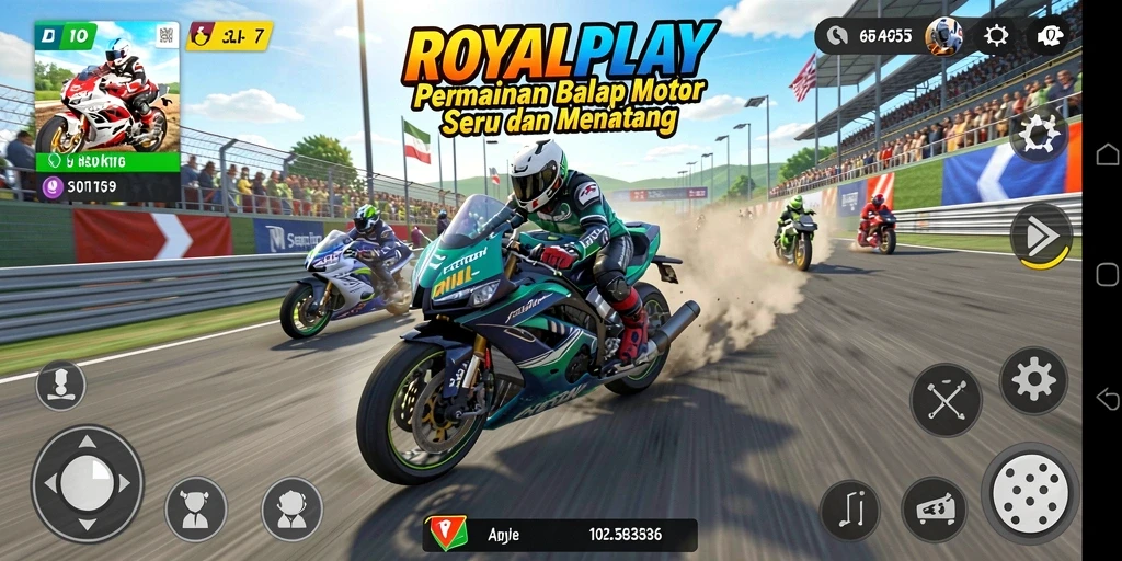 Tampilan gameplay seru dan menegangkan dalam ROYALPLAY.