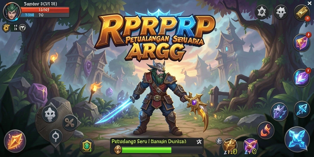 Tangkapan layar gameplay RPRPRP yang penuh aksi dan petualangan.