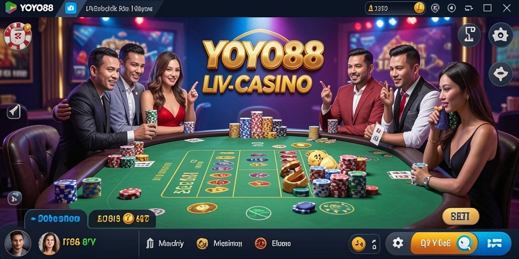 Gameplay Live Casino yang seru dan interaktif di YOYO88.